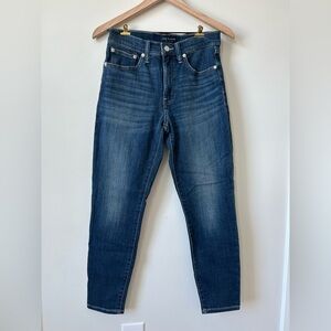 Lucky Brand Skinny Ankle Jeans Dark Wash Size 6 (28) Mid Rise